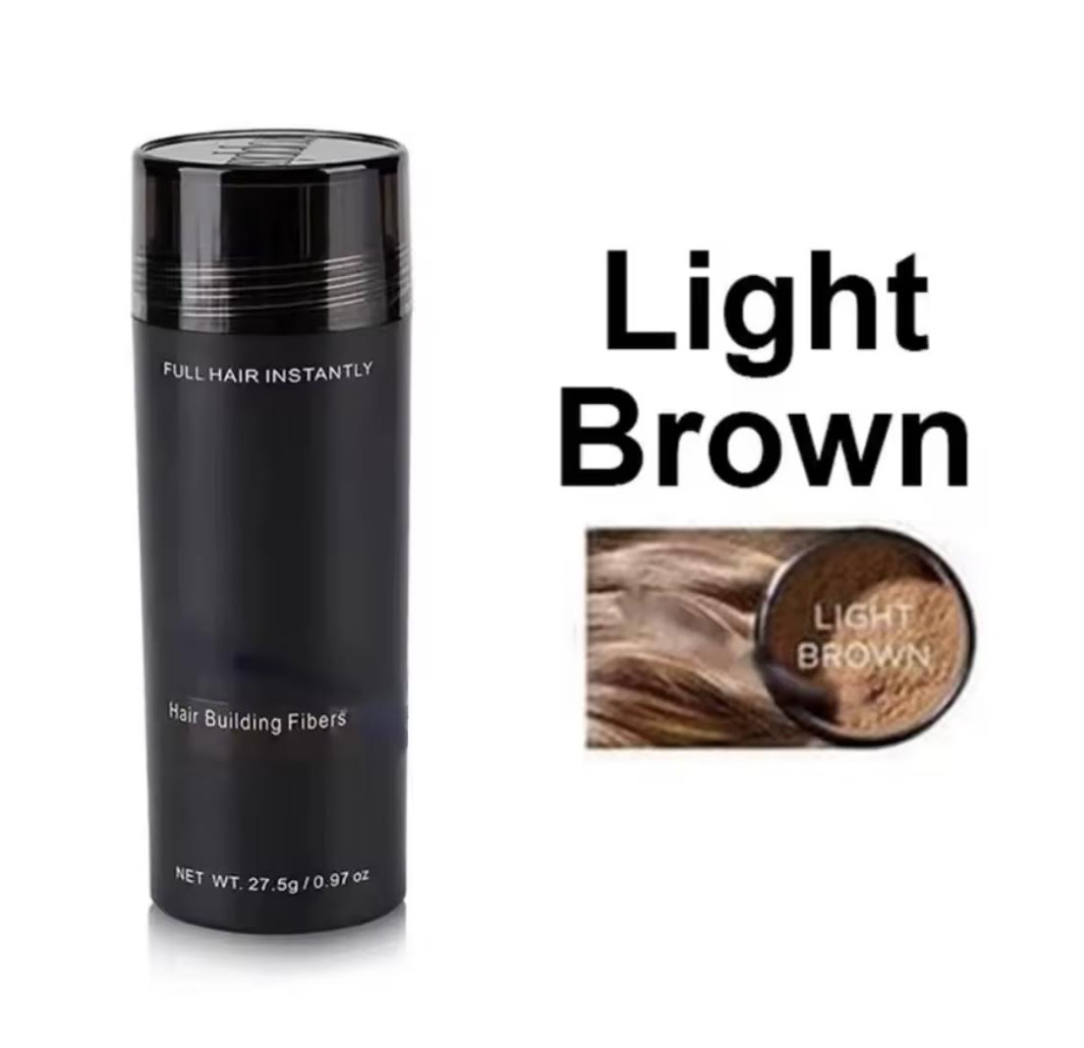 Hair Building Fibers Jar 27g Light Brown